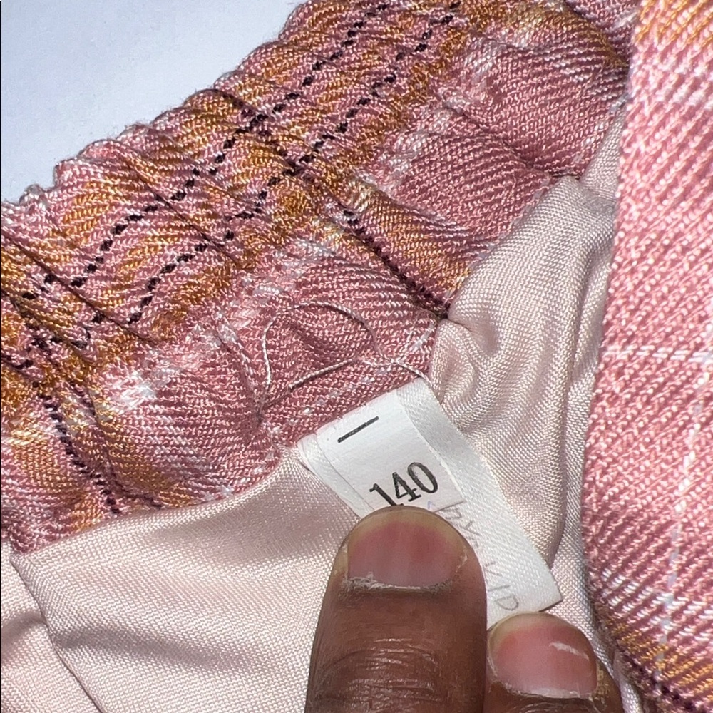 SHEIN Pink Plaid Skater Skirt - Picture 3 of 8